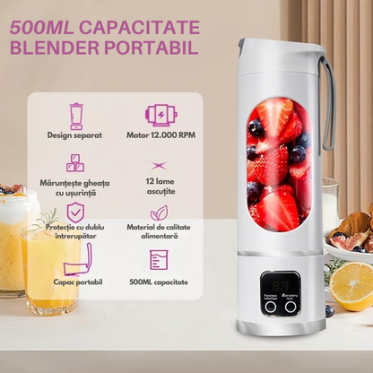 Blender Smart Portabil 500 ml – Touchscreen