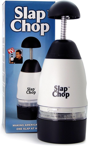 🍅 Slap Chop – Aparat Rapid pentru Tăiat Legume și Fructe, Ușor de Folosit | RapidChef