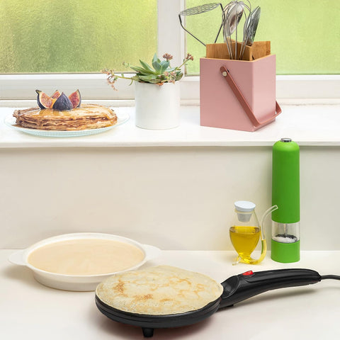 🥞Tigaie Electrică pentru Clătite, Non-stick, Portabil, cu Control Automatic al Temperaturii – RapidChef