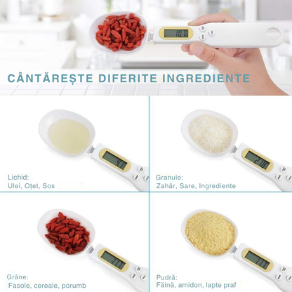 Lingură cu Cântar Digital de Precizie