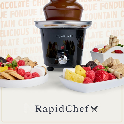 🍫 Fântână de Ciocolată 1.5 L pentru Evenimente, Petreceri și Serii de Film | Perfectă pentru Desserturi și Gustări | RapidChef
