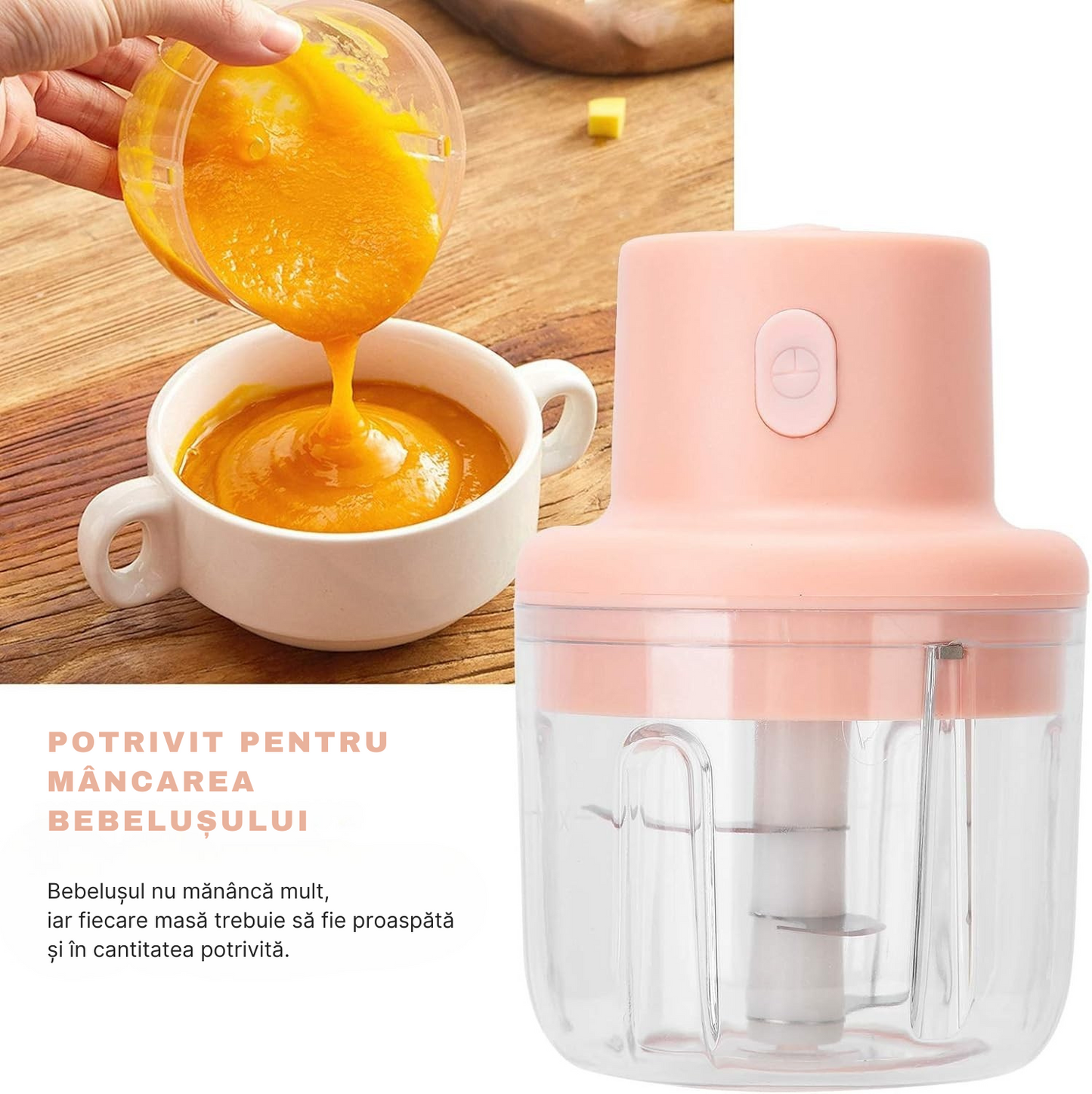 Tocător Electric Portabil 250ml