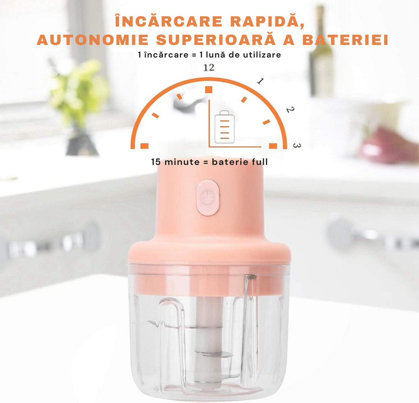 Tocător Electric Portabil 250ml