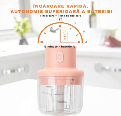 Tocător Electric Portabil 250ml